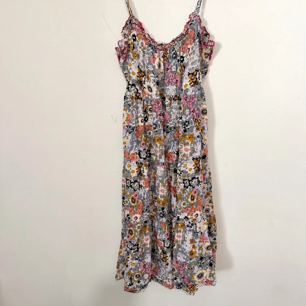 Natural Life Avery Boho Floral Midi Dress SIZE SMALL - Picture 7 of 7